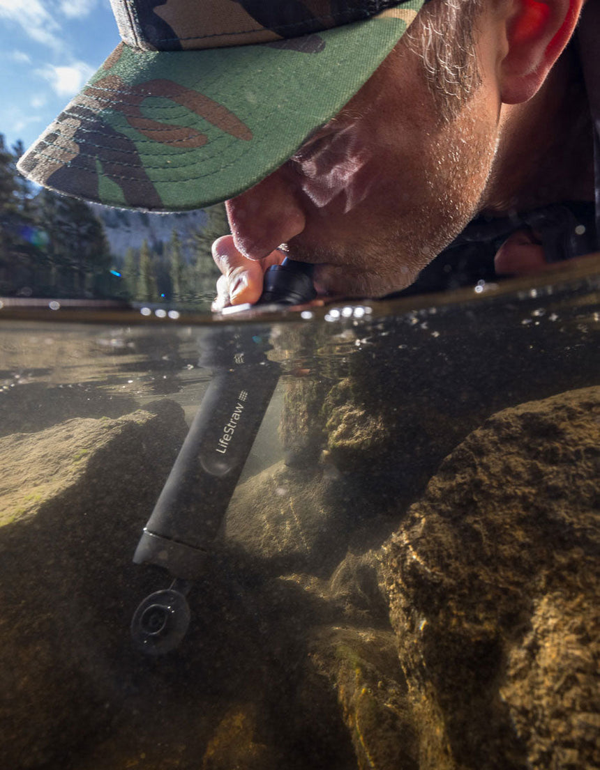 Lifestraw Peak Series Straw Outdoor Action- Product in use