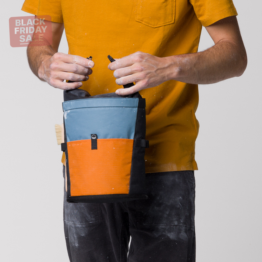 Wild Country Climbing Sequence Chalk Bucket Outdoor Action Deepwater/Sandstone/Black - Roll top