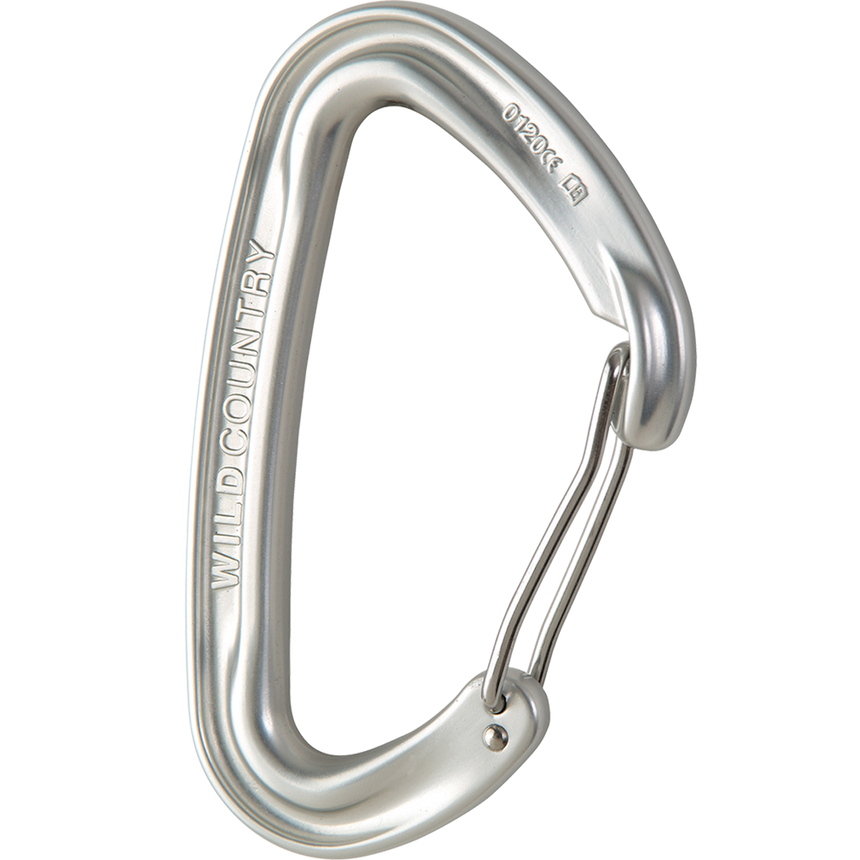 Wild Country Climbing Wildwire Carabiner Outdoor Action Silver - Side