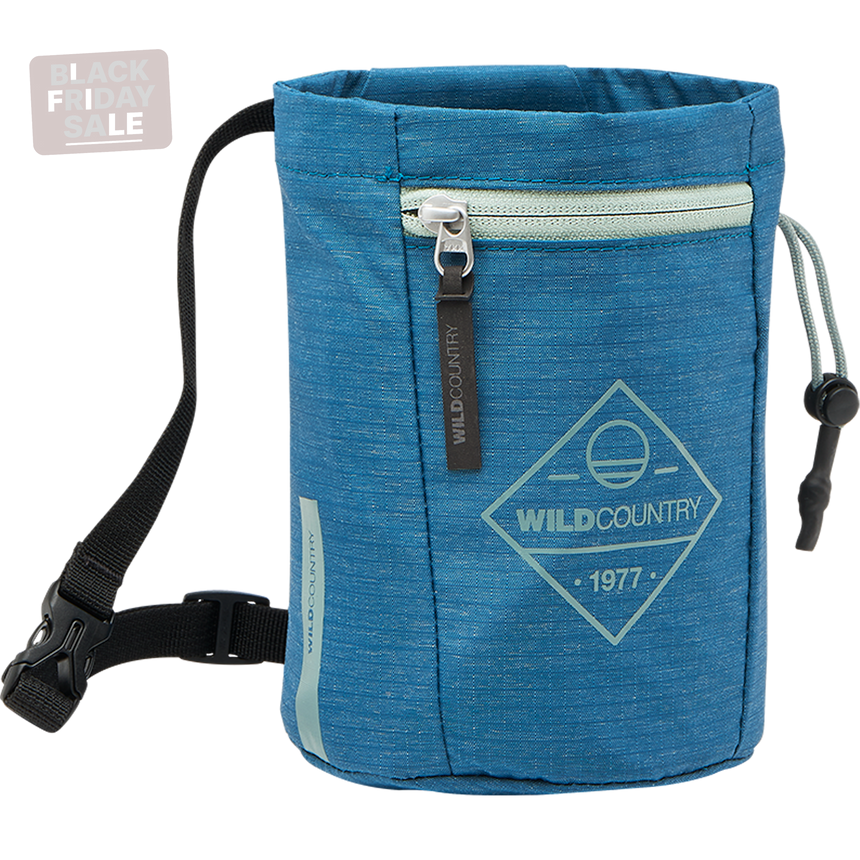 Wild Country Climbing Syncro Chalkbag Outdoor Action Petrol - Front Angled