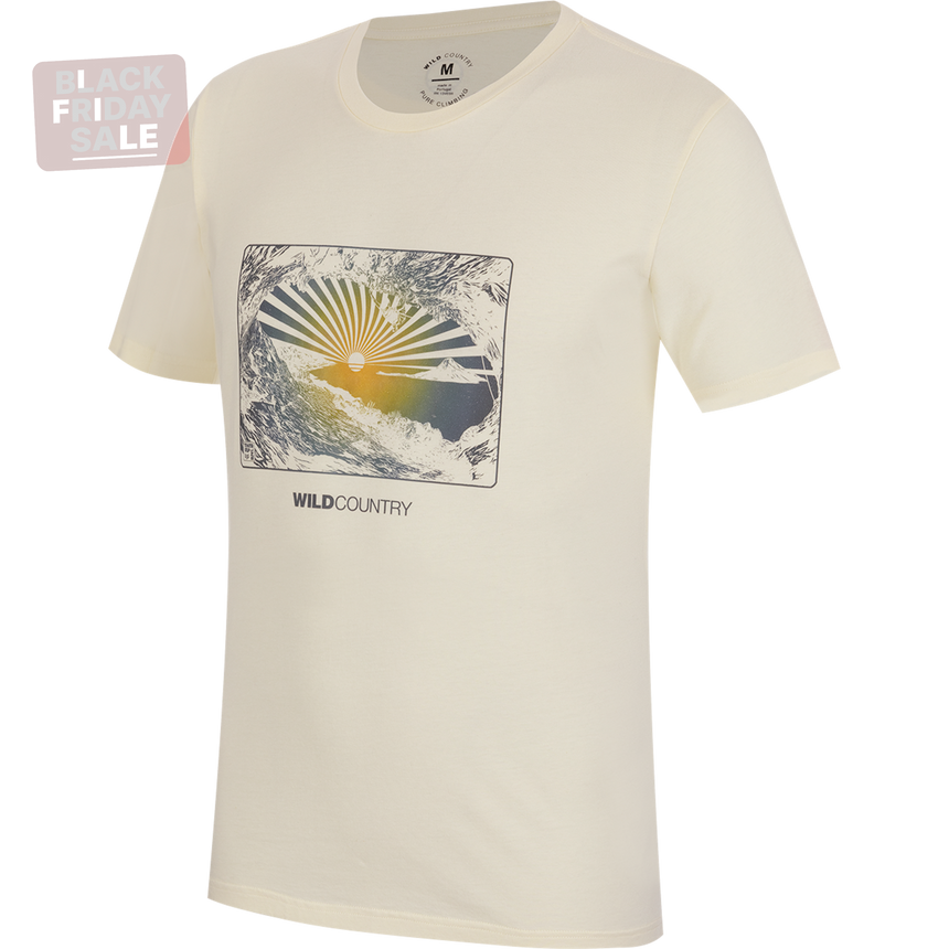 Wild Country Climbing Stamina T-Shirt Man Outdoor Action Quartz - Front Angled