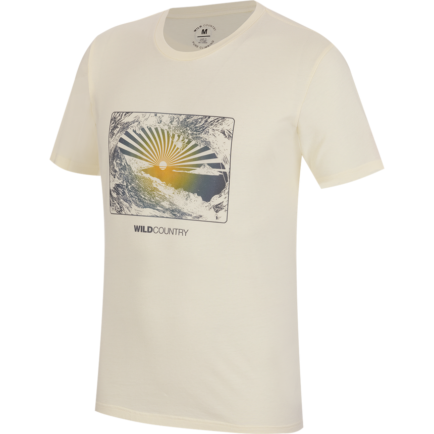 Wild Country Climbing Stamina T-Shirt Man Outdoor Action Quartz - Front Angled