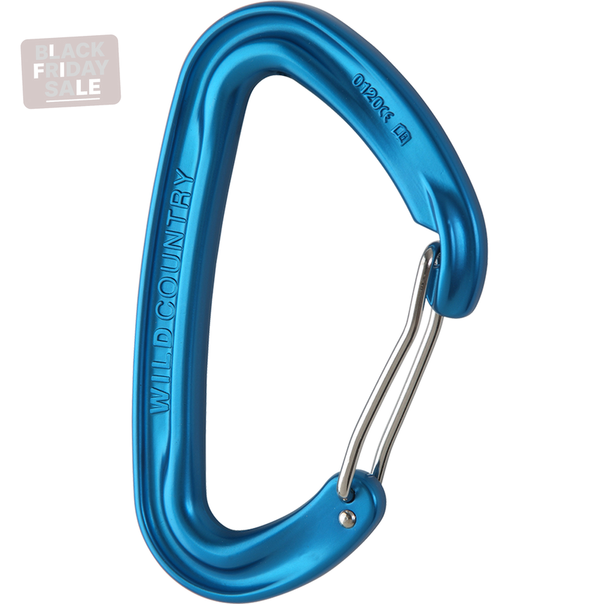Wild Country Climbing Wildwire Carabiner Outdoor Action Blue - Side