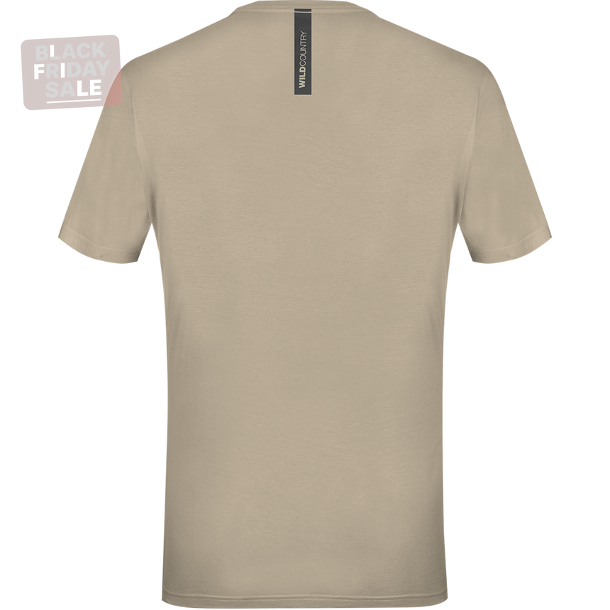 Wild Country Climbing Flow T-Shirt Man Outdoor Action Brindle - Back