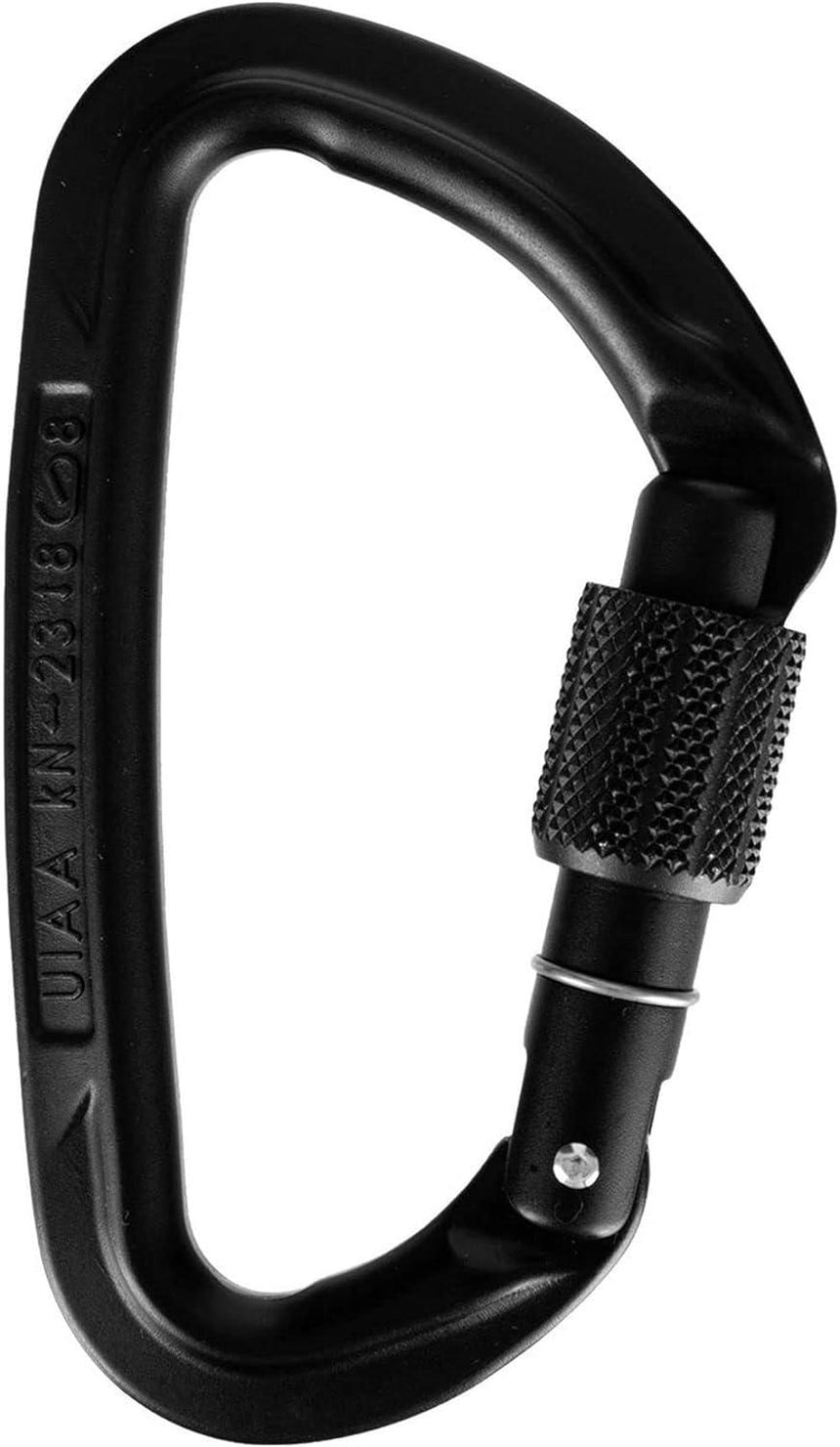 Wild Country Climbing Session Screw Gate Locking Carabiner Outdoor Action Black - Side