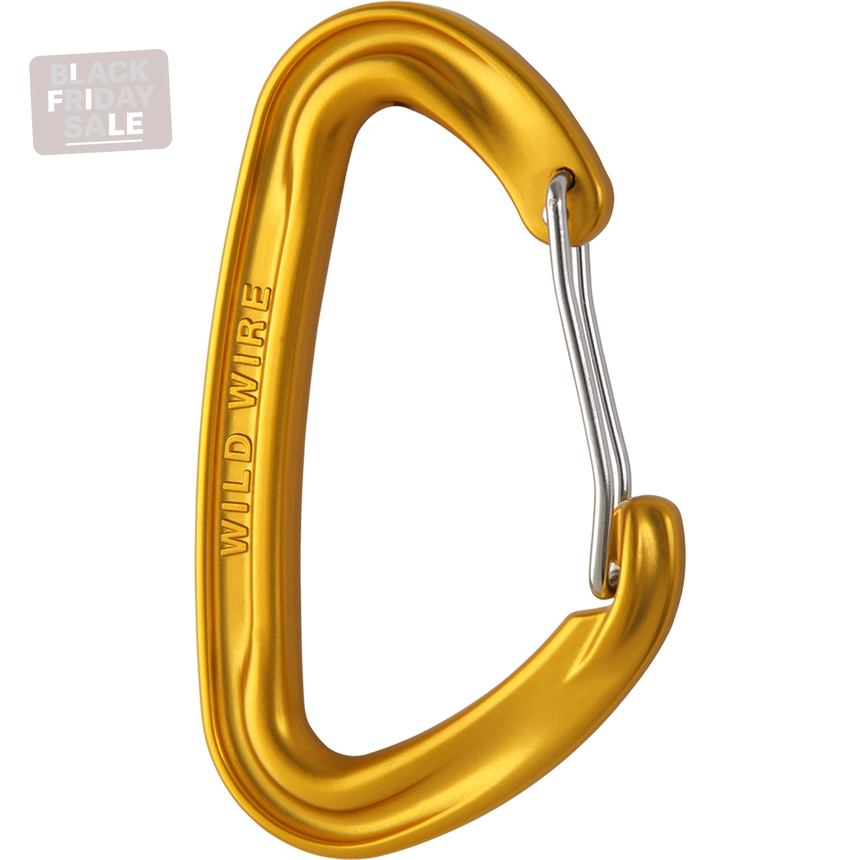 Wild Country Climbing Wildwire Carabiner Outdoor Action Gold - Side