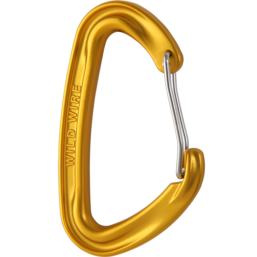 Wild Country Climbing Wildwire Carabiner Outdoor Action Gold - Side