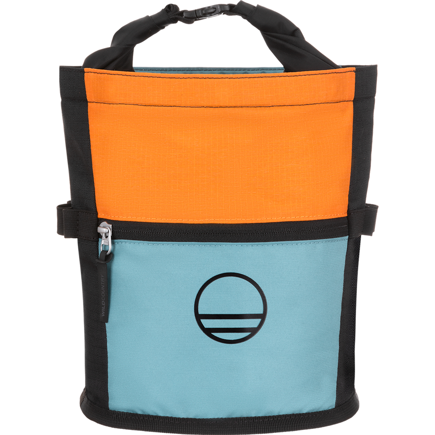 Wild Country Climbing Sequence Chalk Bucket Outdoor Action Deepwater/Sandstone/Black - Front