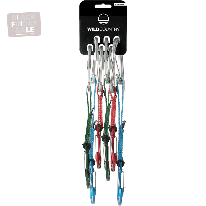 Wild Country Climbing Wildwire Quickdraw Trad 6 Pack Outdoor Action Assorted Colour - Set