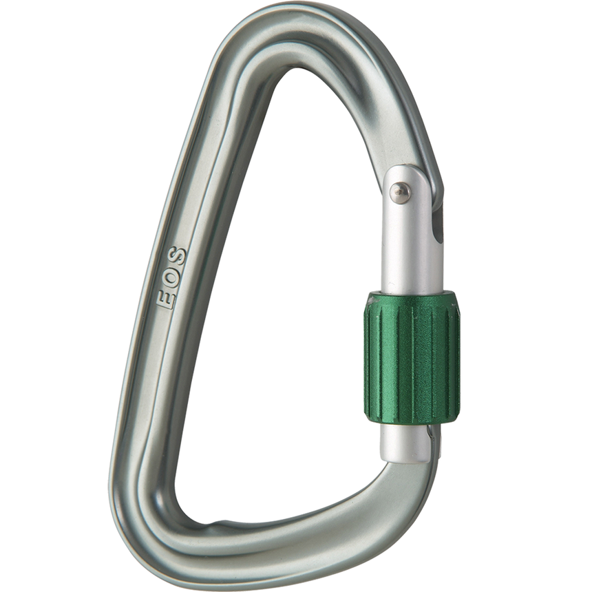 Wild Country Climbing EOS Screwgate Carabiner Outdoor Action Gunmetal/Green - Side