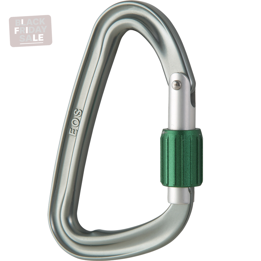 Wild Country Climbing EOS Screwgate Carabiner Outdoor Action Gunmetal/Green - Side