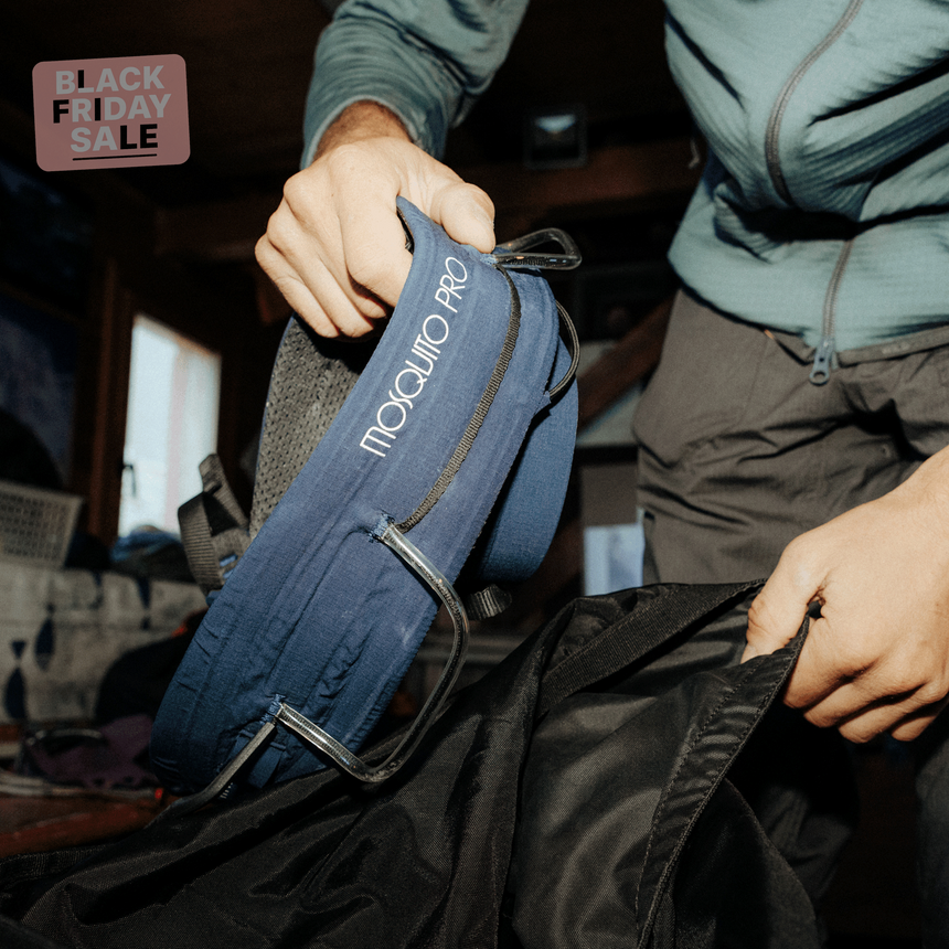 Wild Country Climbing Mosquito Pro Harness Outdoor Action Navy - Product In Use