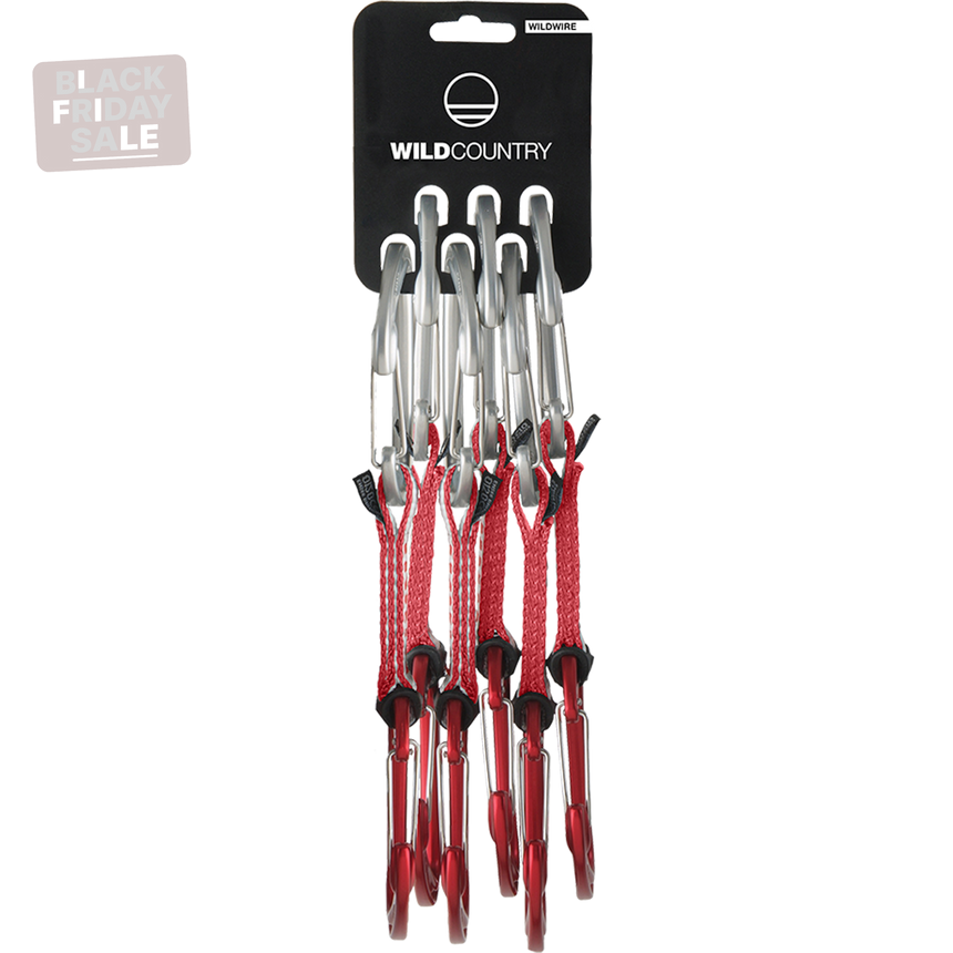 Wild Country Climbing Wildwire Quickdraw 6X10 CM Outdoor Action Red - Set