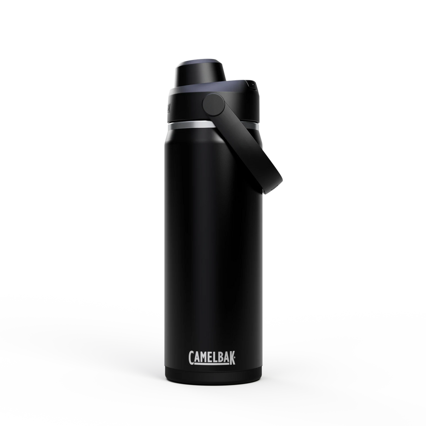 Camelbak Thrive™ Chug 20oz Bottle, Insulated Stainless Steel Outdoor Action Black- Front