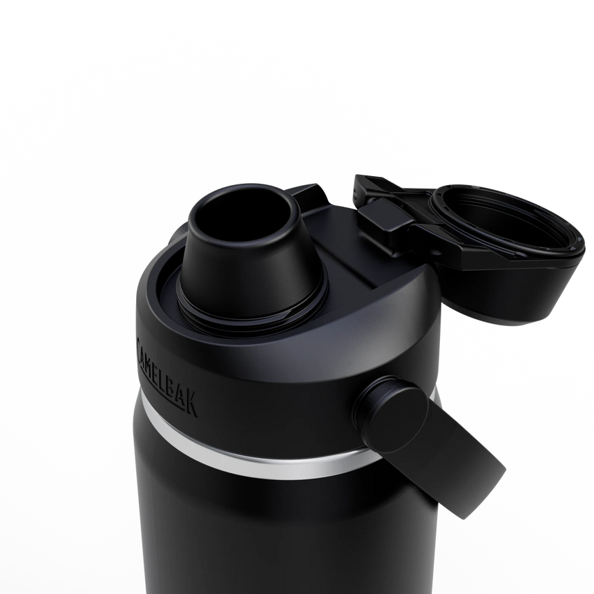 Camelbak Thrive™ Chug 20oz Bottle, Insulated Stainless Steel Outdoor Action Black- Open