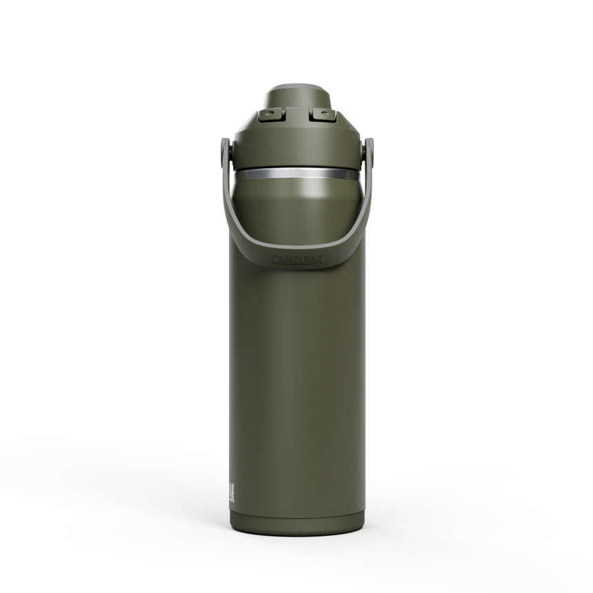 Camelbak Thrive™ Chug 20oz Bottle, Insulated Stainless Steel Outdoor Action Moss- Side