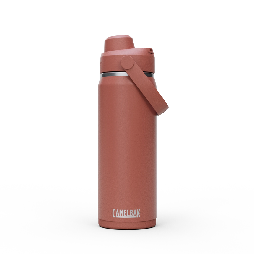 Camelbak Thrive™ Chug 20oz Bottle, Insulated Stainless Steel Outdoor Action Sierra Red- Front