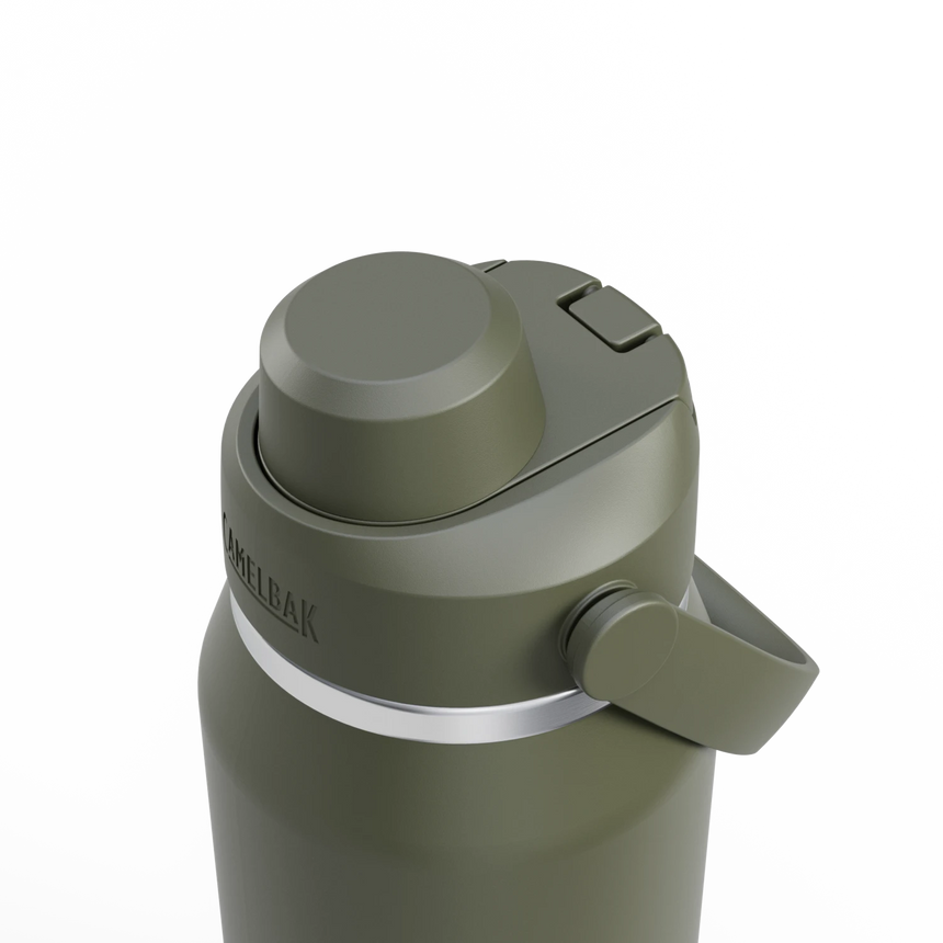 Camelbak Thrive™ Chug 32oz Bottle, Insulated Stainless Steel Outdoor Action Moss- Leak Proof Lid
