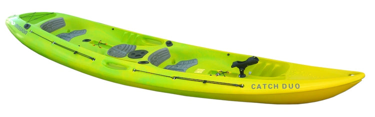 Mission Catch Duo Kayak Green Fade - Front Angle