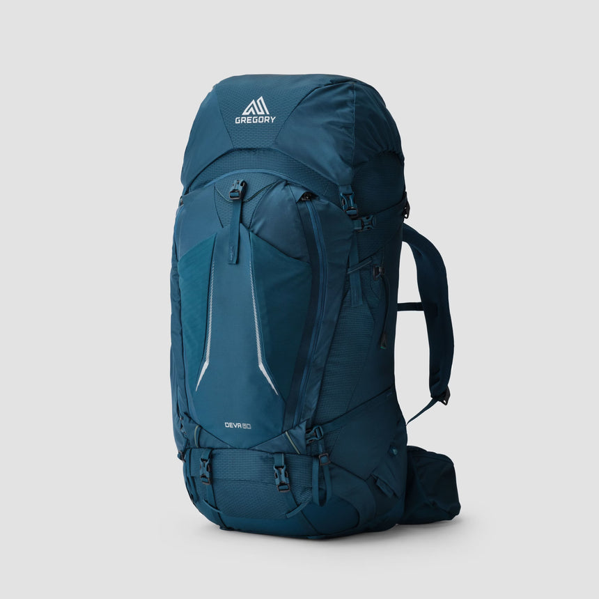 Gregory Deva 60 Women's Backpacking Pack in Mountain Teal - Front