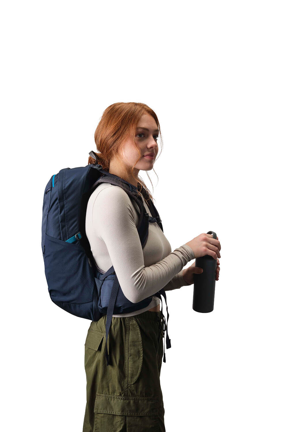 Gregory Jade LT 20L Women's Hiking Backpack in Midnight Navy - On Model