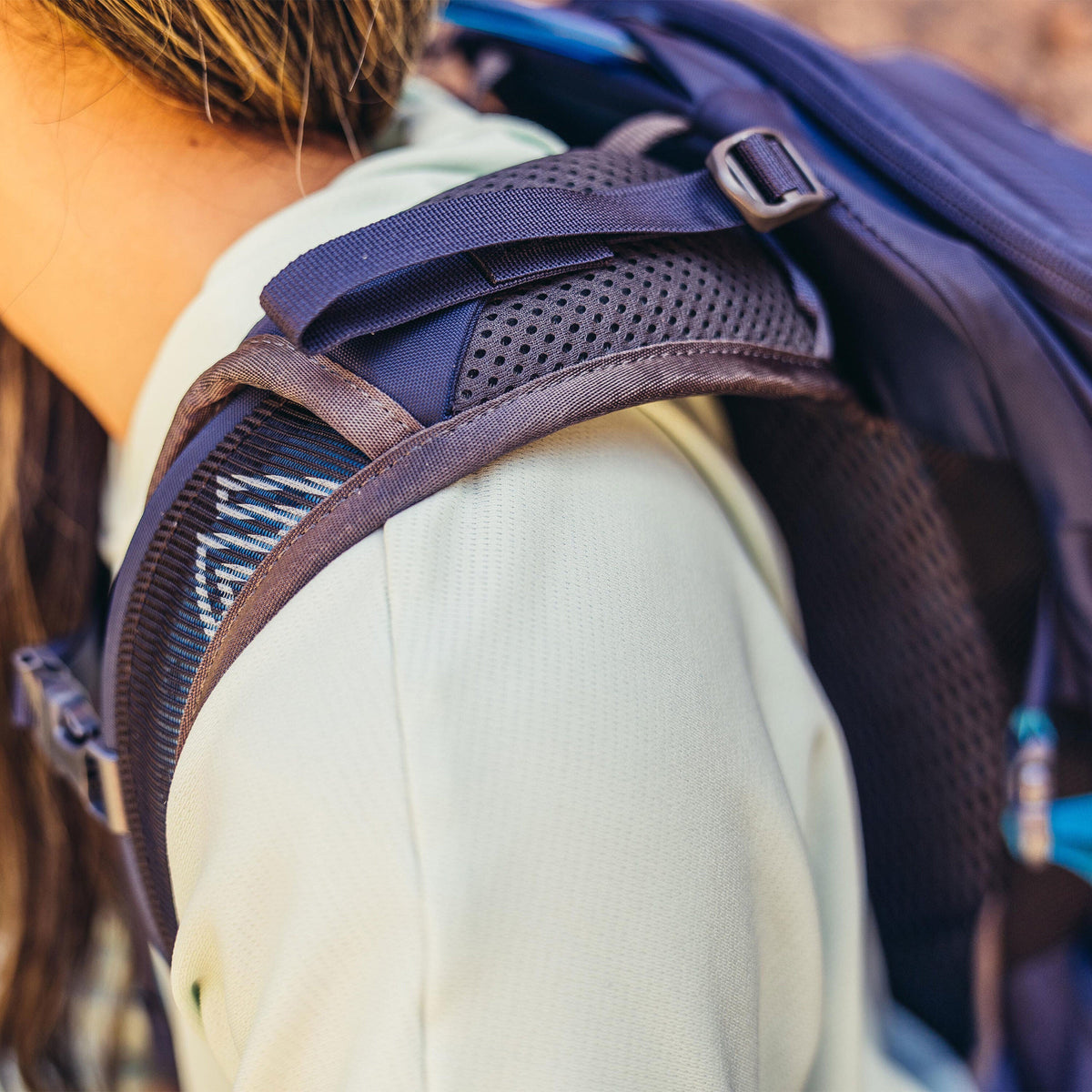 Gregory Jade LT 24L Women's Hiking Backpack in Midnight Navy - Shoulder Strap Detail