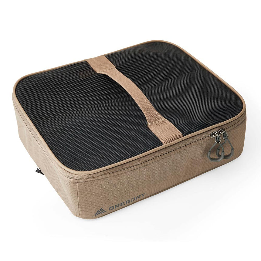 Gregory Alpaca Gear Pod 10L in Mirage Tan - Product Overview with 40-54% recycled materials