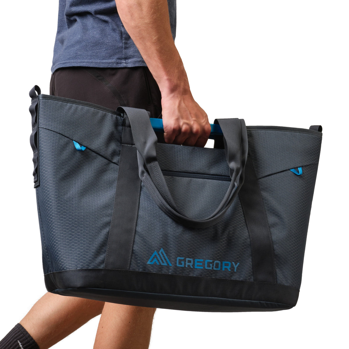 Gregory Alpaca Utility Tote 50L Lightweight Aluminium Handles - anodised handles for stability and easy loading