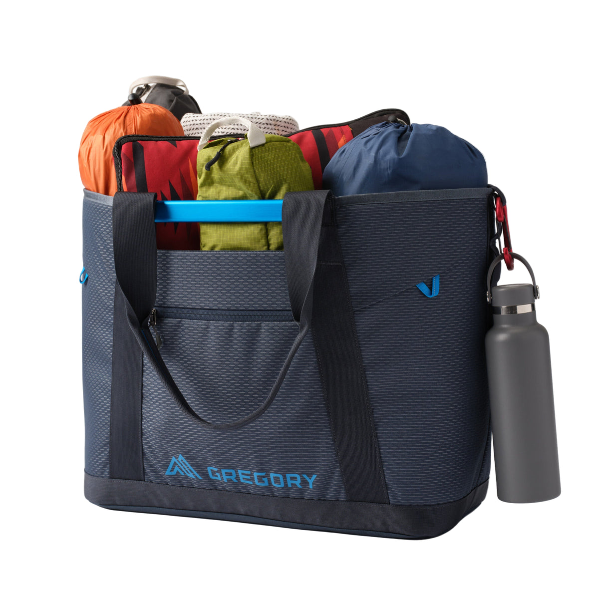 Gregory Alpaca Utility Tote 50 Outdoor Action Slate Blue- Stand-up Design