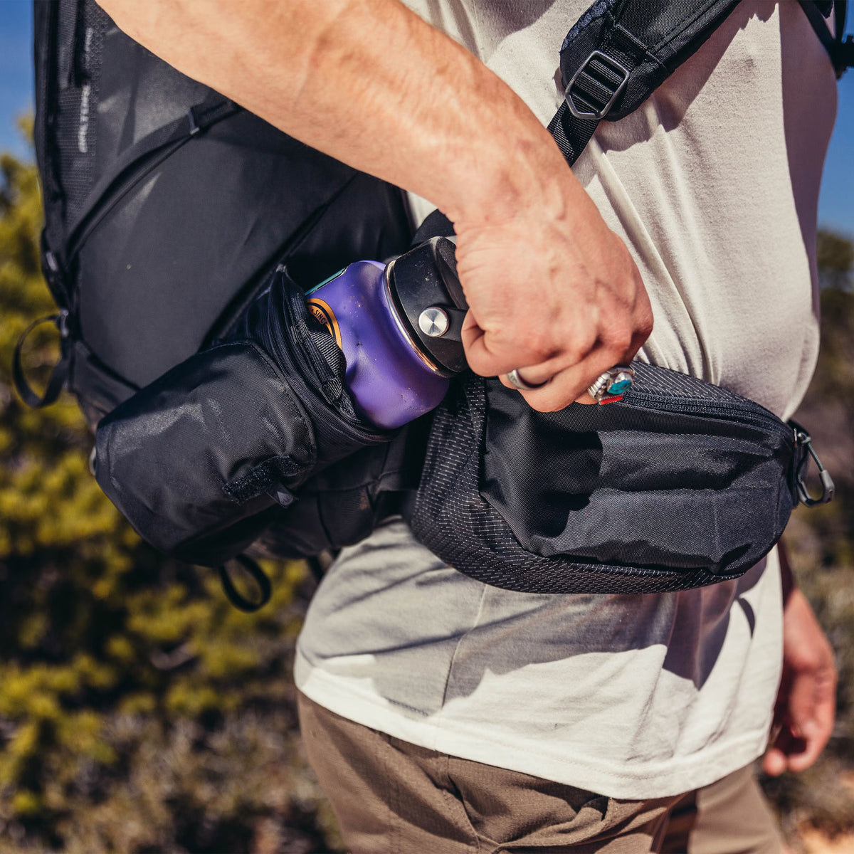 Gregory Baltoro 100 Pro RC Zippered Hipbelt Pocket - easy access to essentials while hiking
