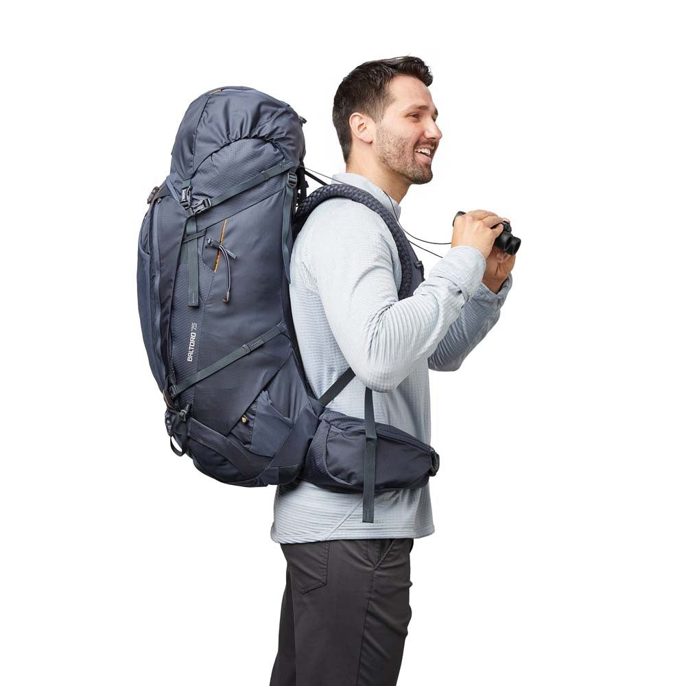 Gregory Baltoro 75 RC 70L on Model - demonstrating FreeFloat A3 suspension comfort on the trail