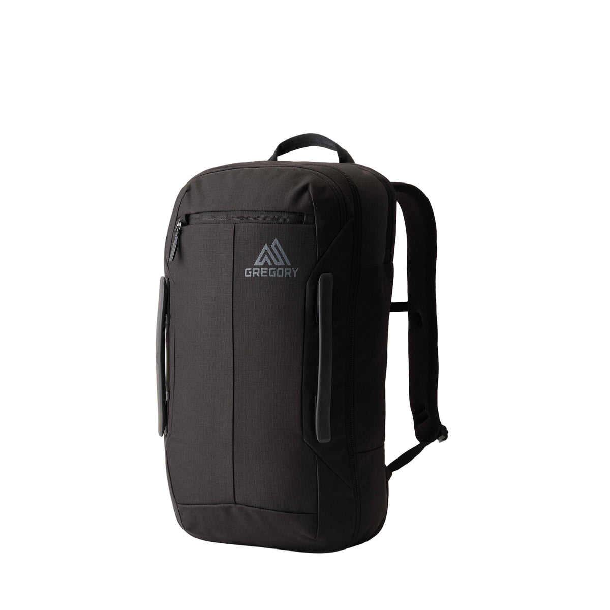 Gregory Border 30L Travel Backpack in Black Lichen - Front View with AirCushion mesh backpanel