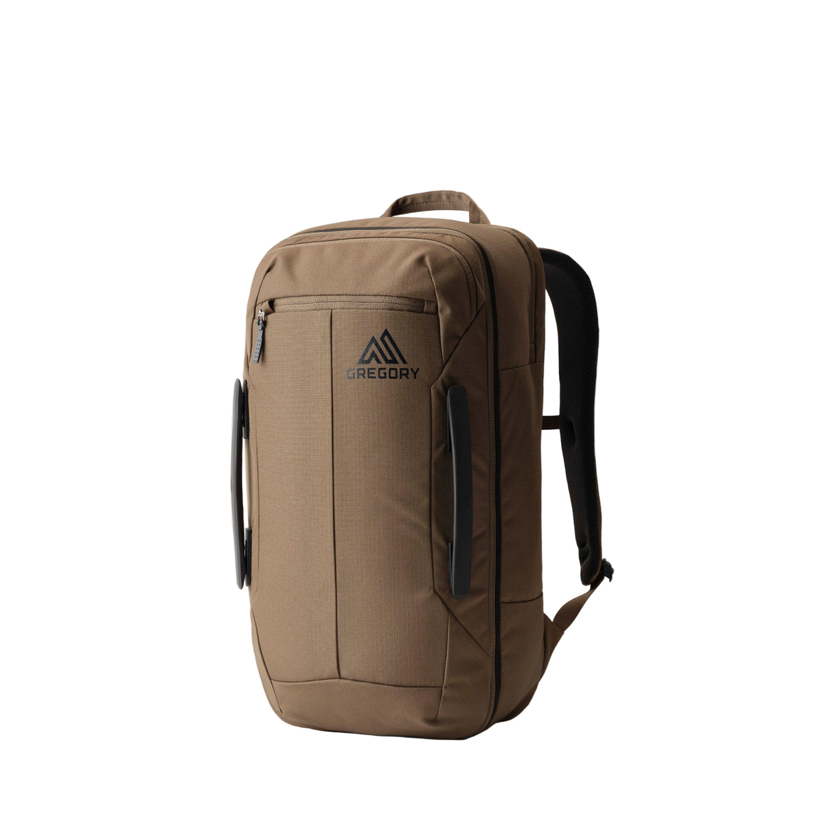 Gregory Border 30L Travel Backpack in Mesa Brown - Front View with 100% recycled materials