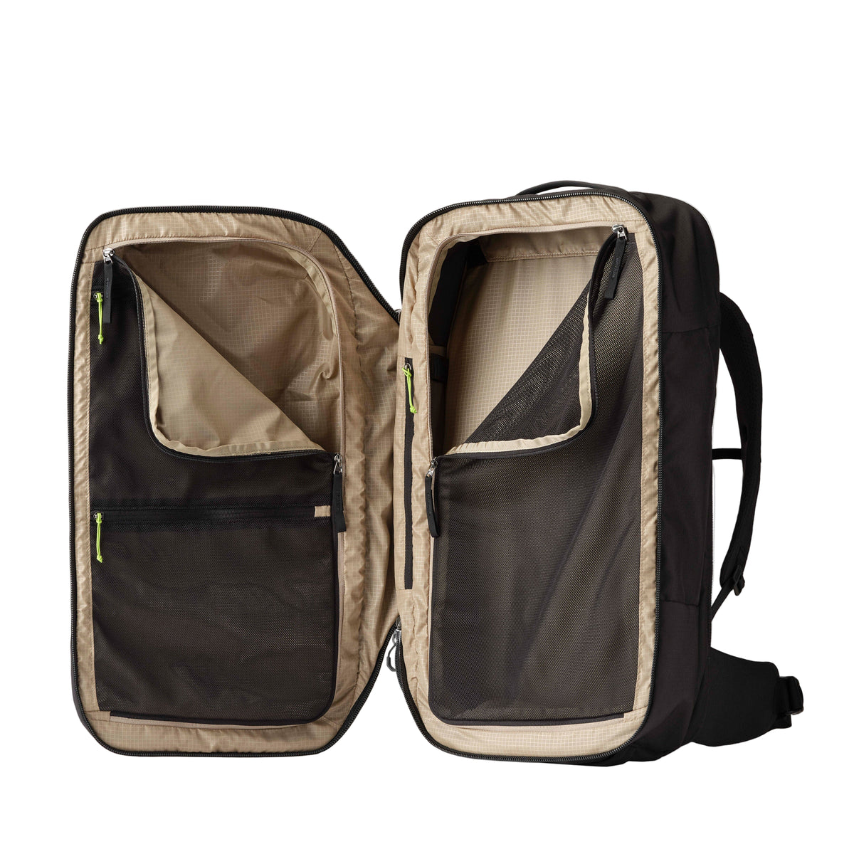 Gregory Border 50 + 15 Split-Case Access - luggage-style opening for easy packing and organisation