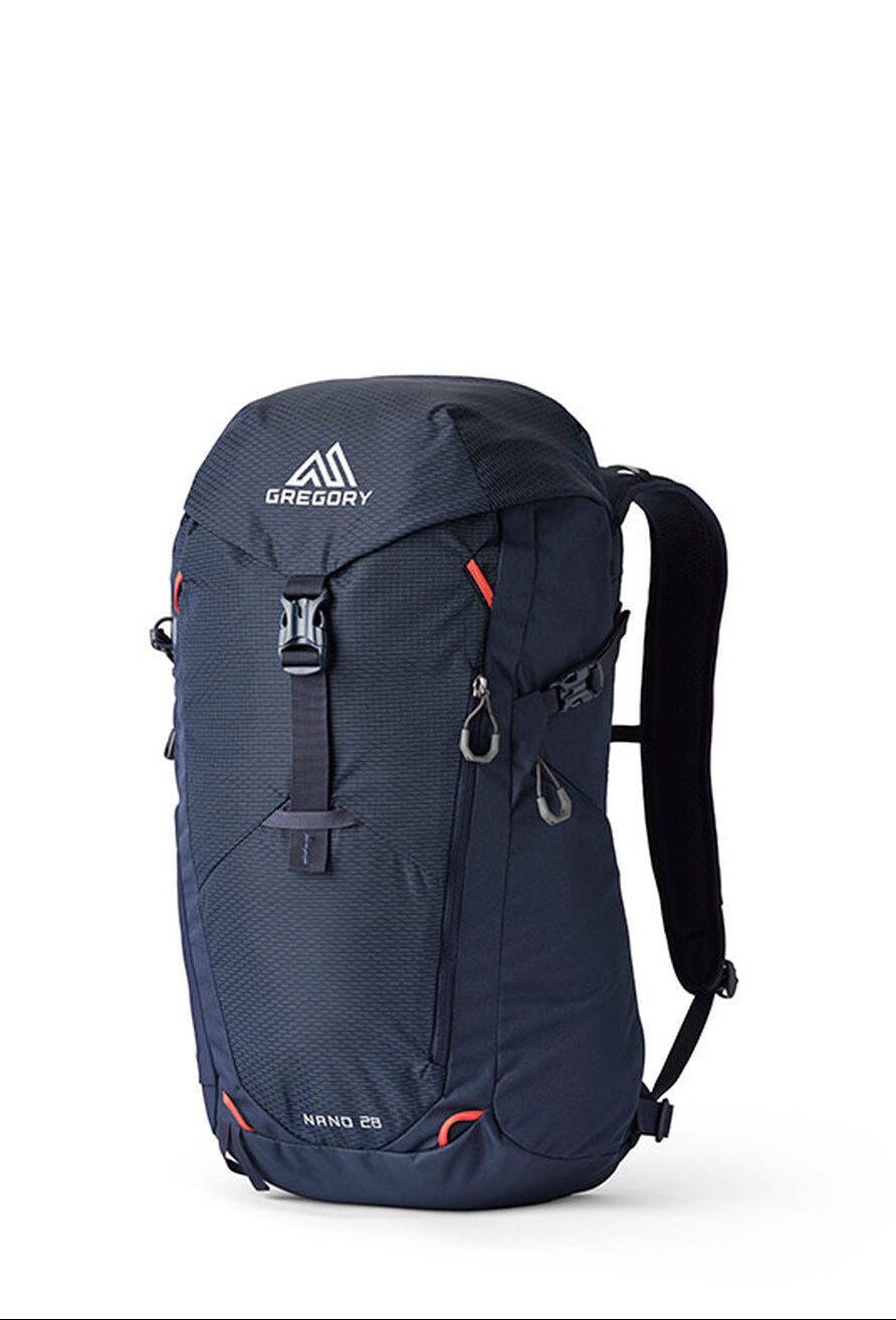 Gregory Nano 28L Daypack in Spark Navy - Front View with colourful energetic design