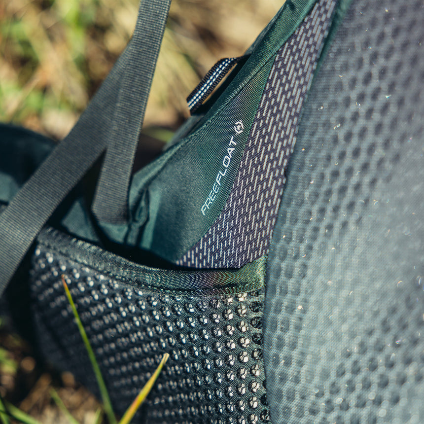 Gregory Paragon 70L FreeFloat Hybrid Suspension - AirCushion mesh backpanel with over 90% air