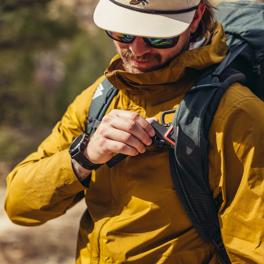 Gregory Paragon 70L Shoulder Strap Pocket - quick access to essentials without removing pack