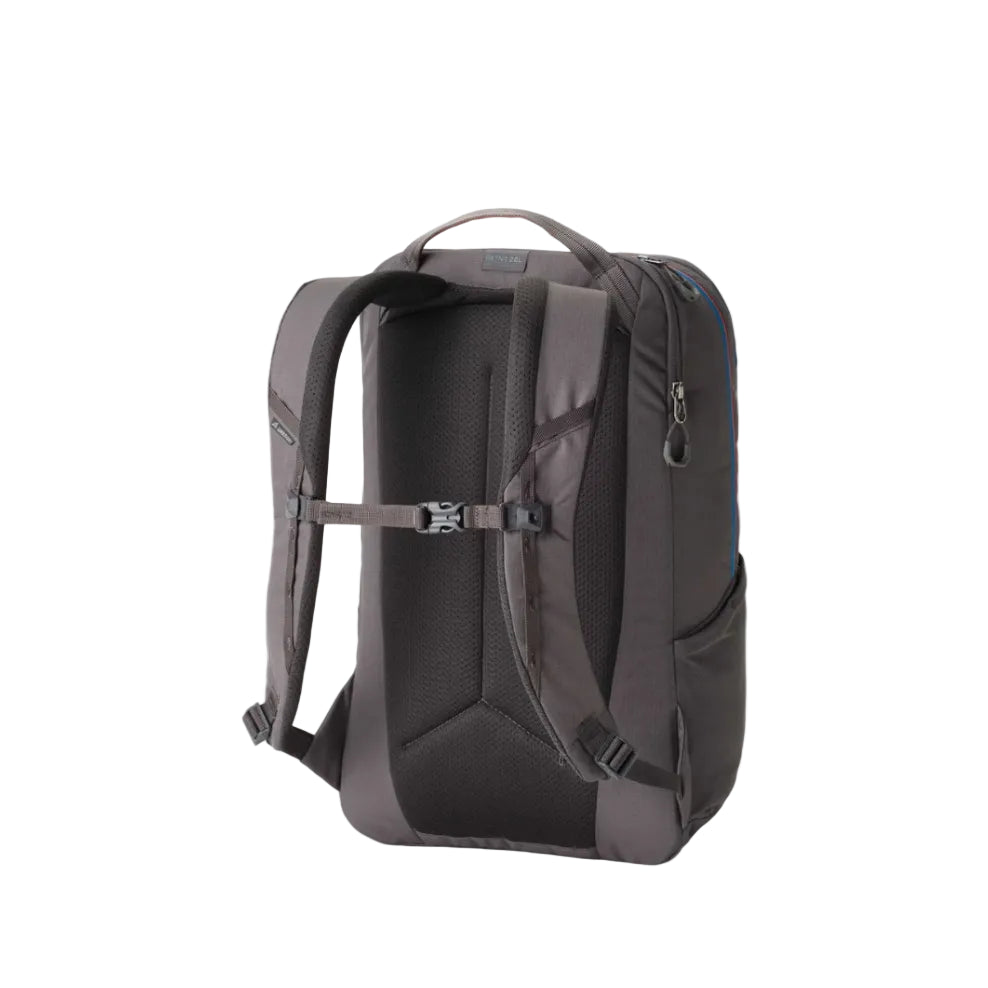 Gregory Retna 28L Everyday Backpack in Agate Grey - Back View showing comfortable carry system
