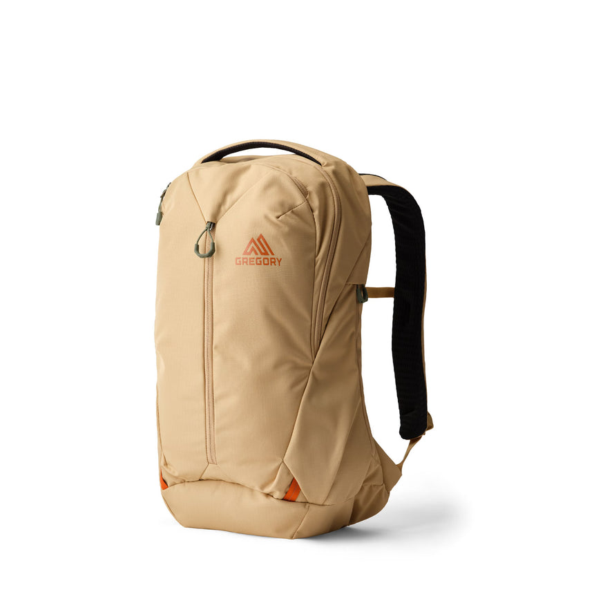 Gregory Rhune 20L Everyday Backpack in Sand Storm - Front View with 100% recycled materials