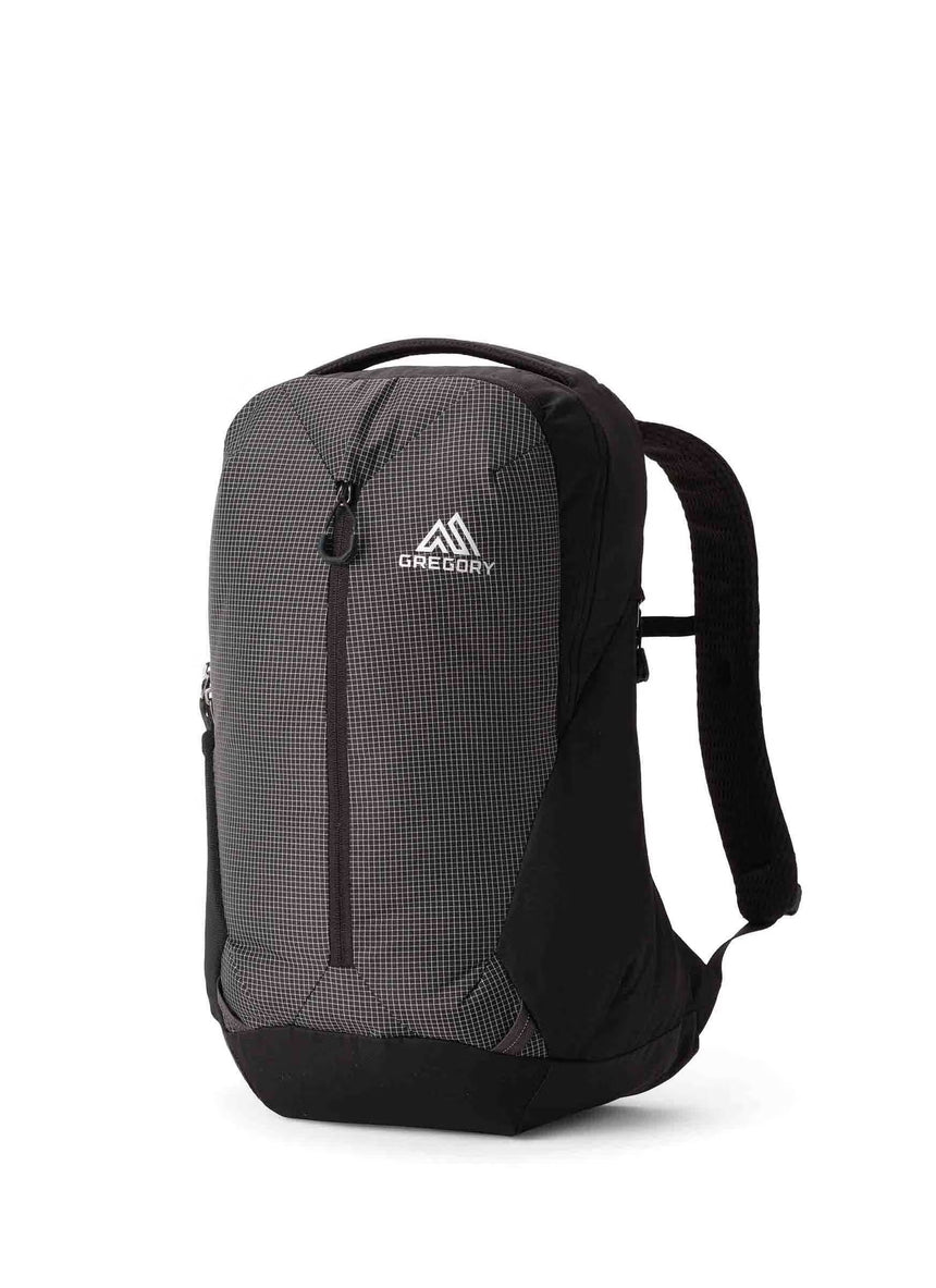 Gregory Rhune 20L Everyday Backpack in Techno Granite - Front View with reflective details