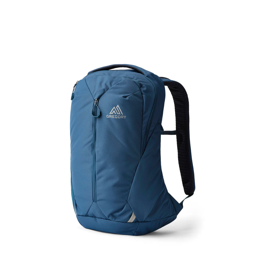 Gregory Rhune 20L Everyday Backpack in Winter Fjord - Front View with reflective details