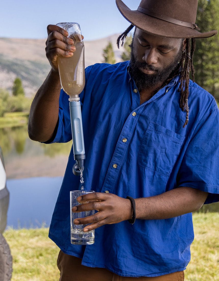 Lifestraw Peak Series Straw Outdoor Action- Product in use