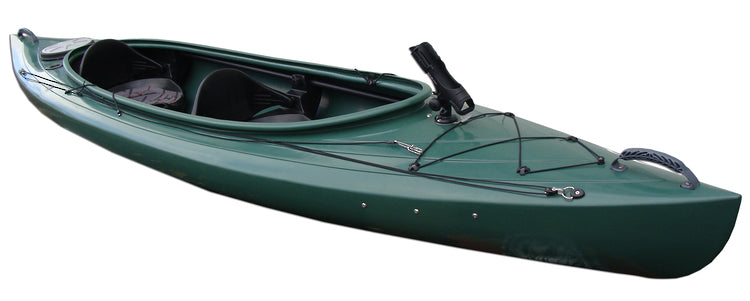 Mission Line 400 Kayak Rainforest Green - Front Angle