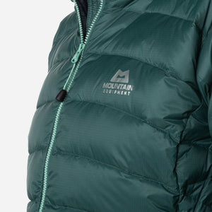Mountain Equipment Frostline Women's Down Jacket close up front logo image