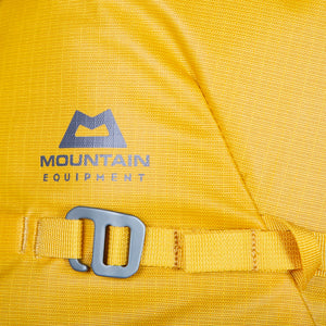 Mountain Equipment Fang 42+ Backpack close up buckle with logo image