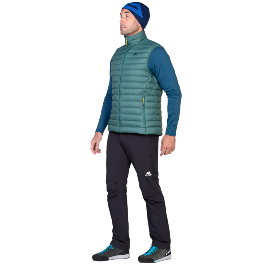Mountain Equipment Earthrise Men's Vest Outdoor Action Fern- Full Length