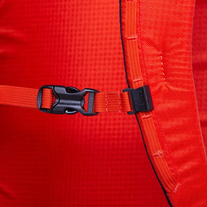 Mountain Equipment Tupilak 30+ Backpack close up cross buckle image