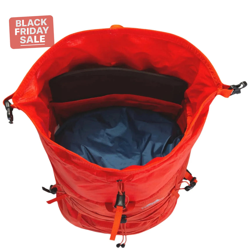 Mountain Equipment Tupilak 30+ Backpack top open storage image