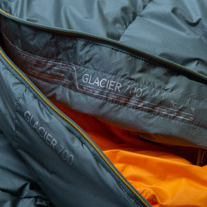 Mountain Equipment Glacier 700 Women's Sleeping Bag close up side closure image