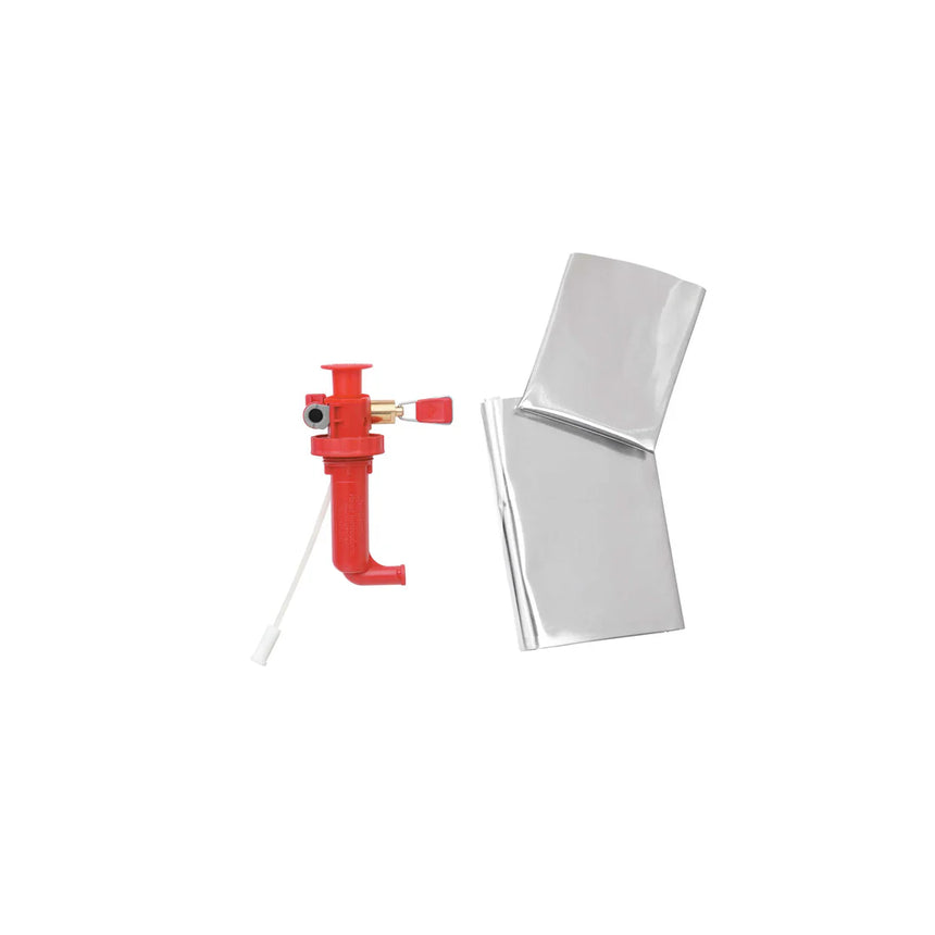 MSRMSR DragonFly Fuel Pump Outdoor Action- Included Heat Reflector and Windscreen